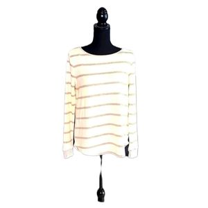 NWT Pink Clover Kamie Button Back Brushed Knit Top Size Small